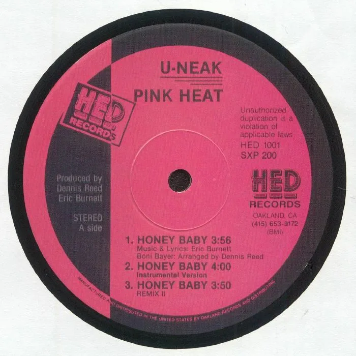 Front cover — U NEAK — Pink Heat (reissue)