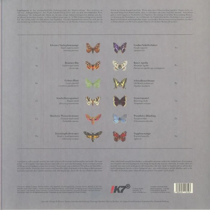 Back cover — Dominik EULBERG — Lepidoptera