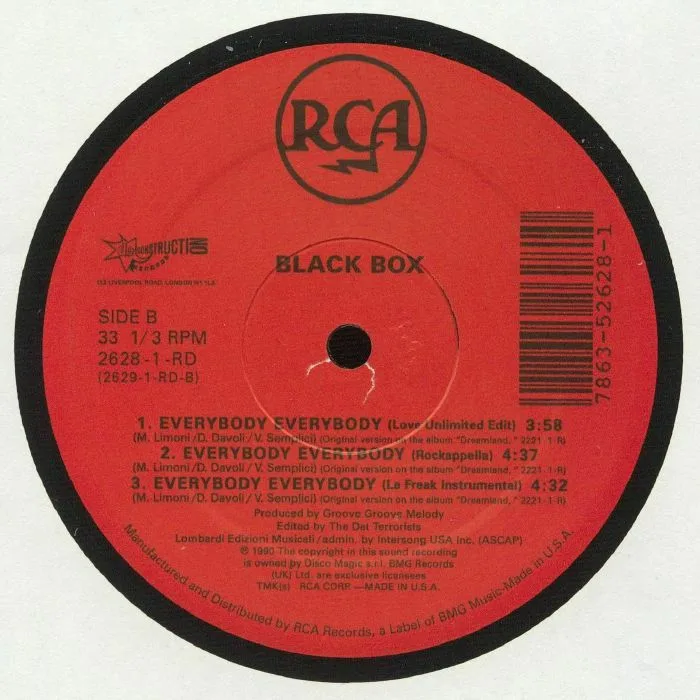 Обратная сторона обложки — BLACK BOX — Everybody Everybody (B-STOCK)