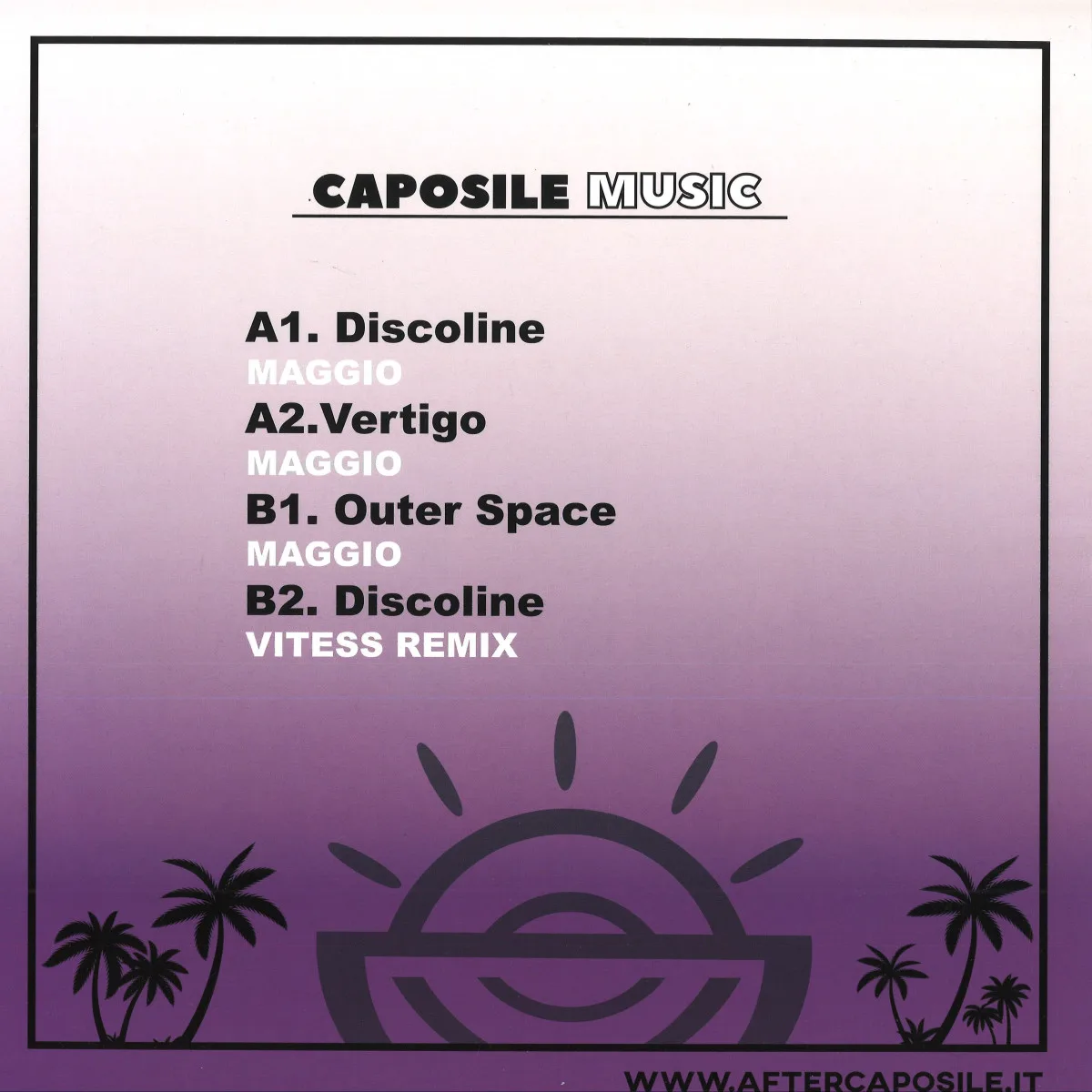 Back cover — Maggio & Vitess — Discoline
