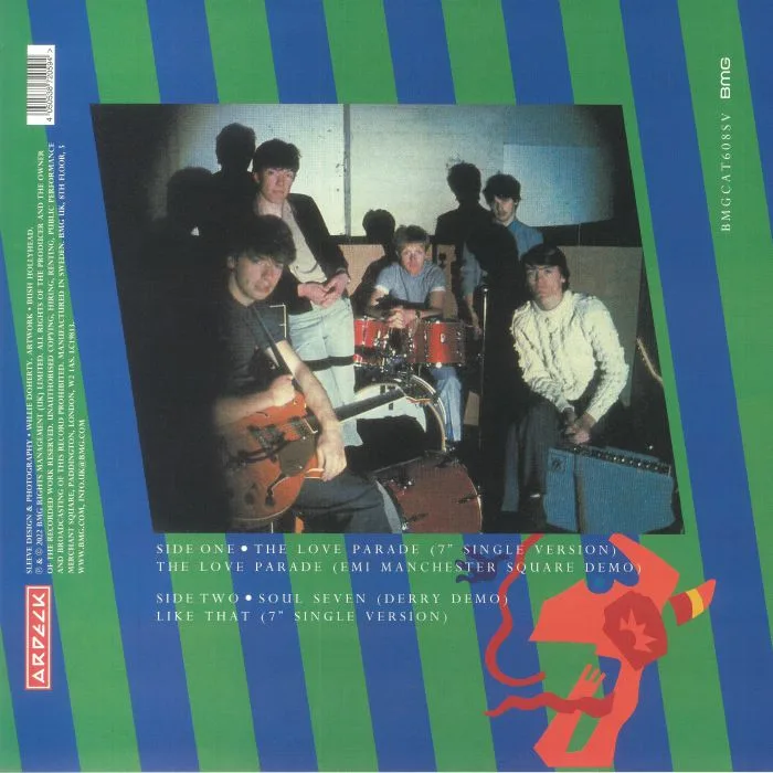 Back cover — The UNDERTONES — The Love Parade (Record Store Day RSD Black Friday 2022)