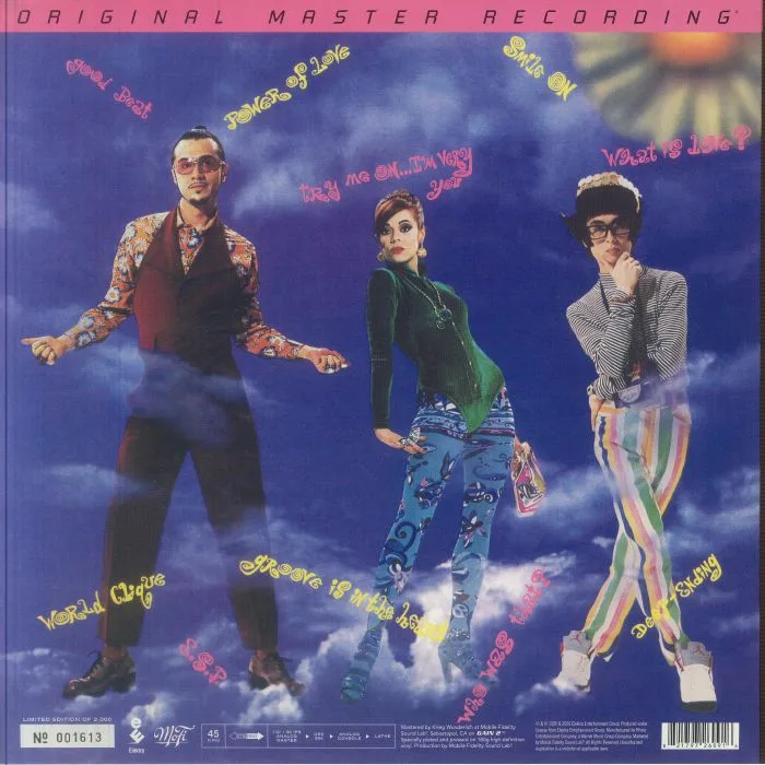 Back cover — DEEE LITE — World Clique (reissue)