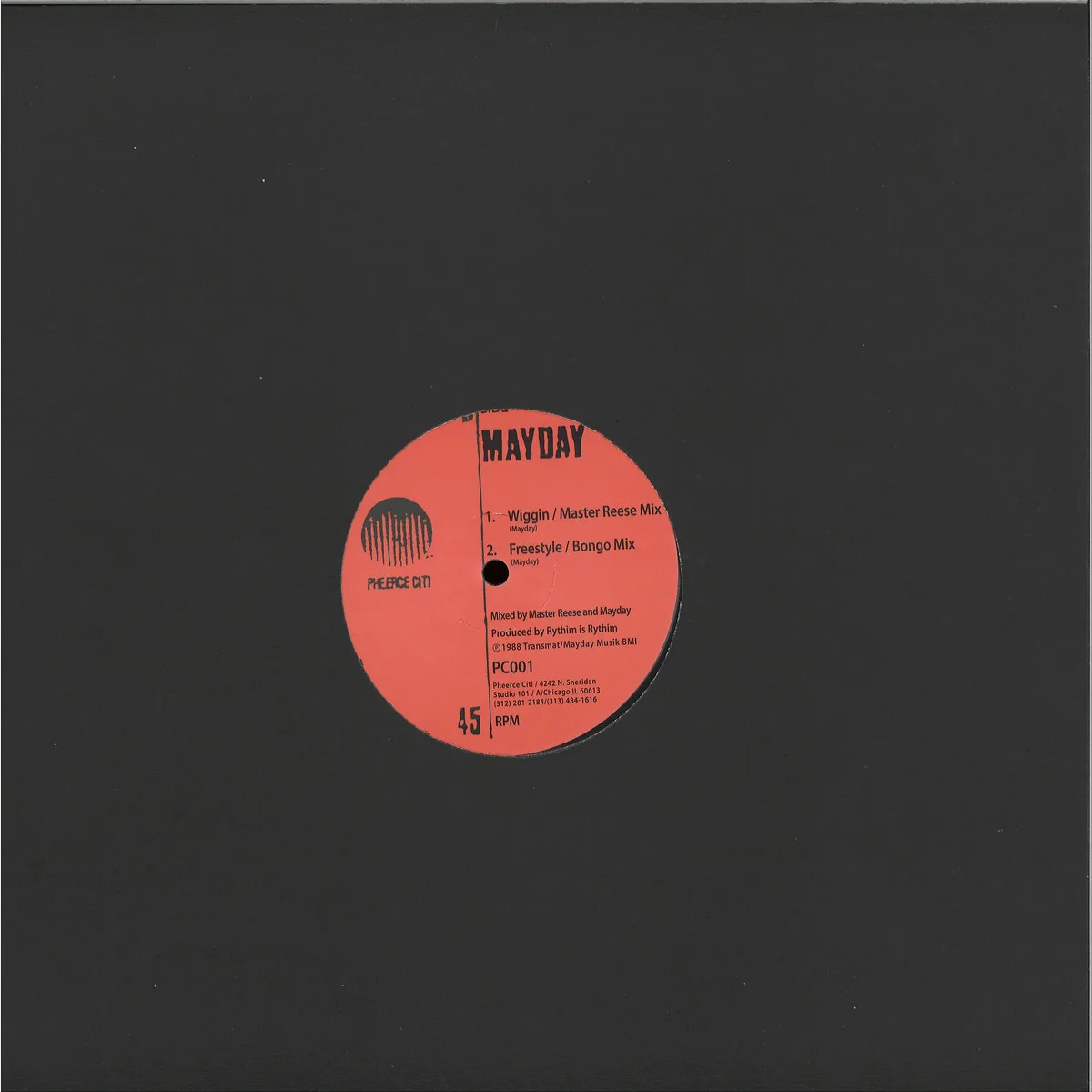 Back cover — Mayday(Derrick May) — Sinister (Clear Vinyl Repress)