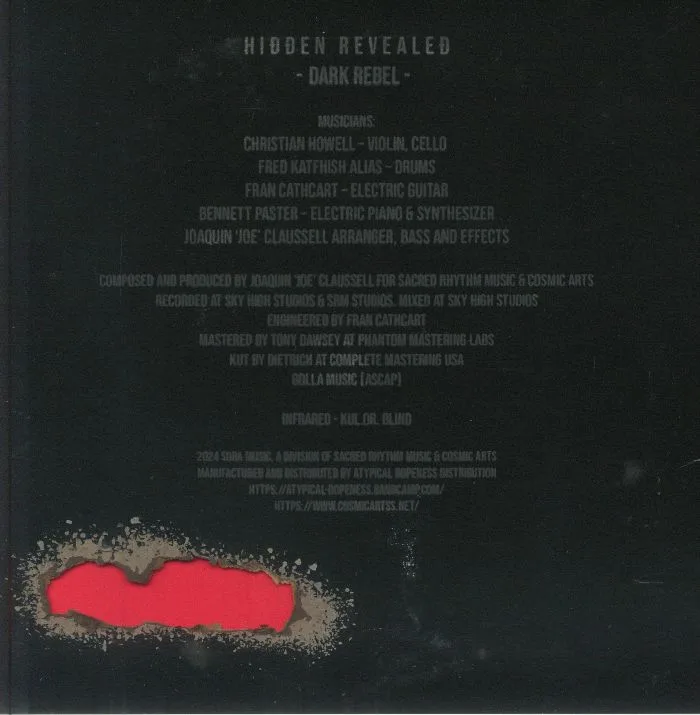 Back cover — Joaquin Joe CLAUSSELL — Hidden Revealed: Dark Rebel