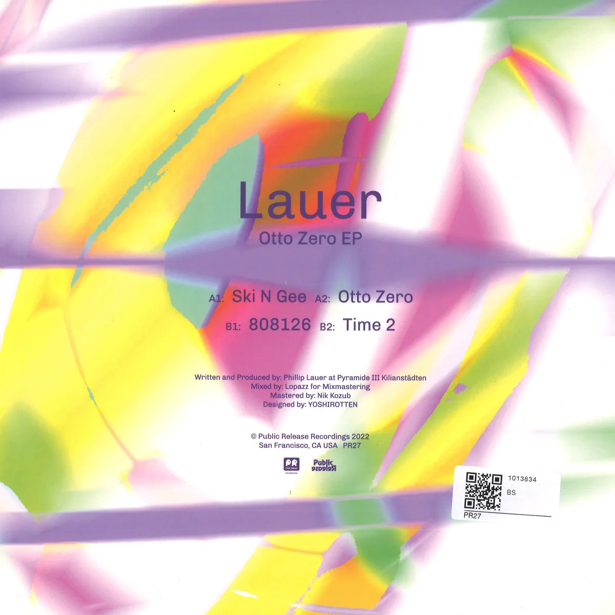 Back cover — Lauer — Otto Zero EP