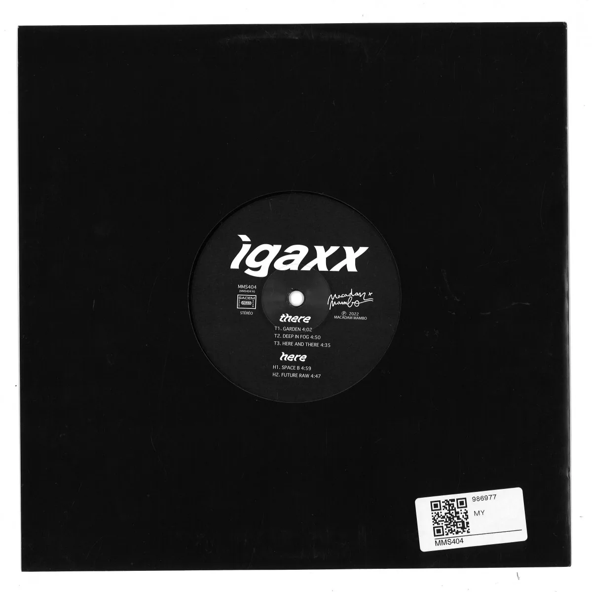 Back cover — Igaxx — Here And There