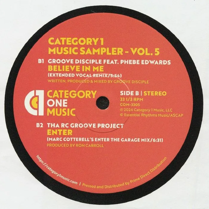 Обратная сторона обложки — Various — Category 1 Music Sampler - Vol. 5