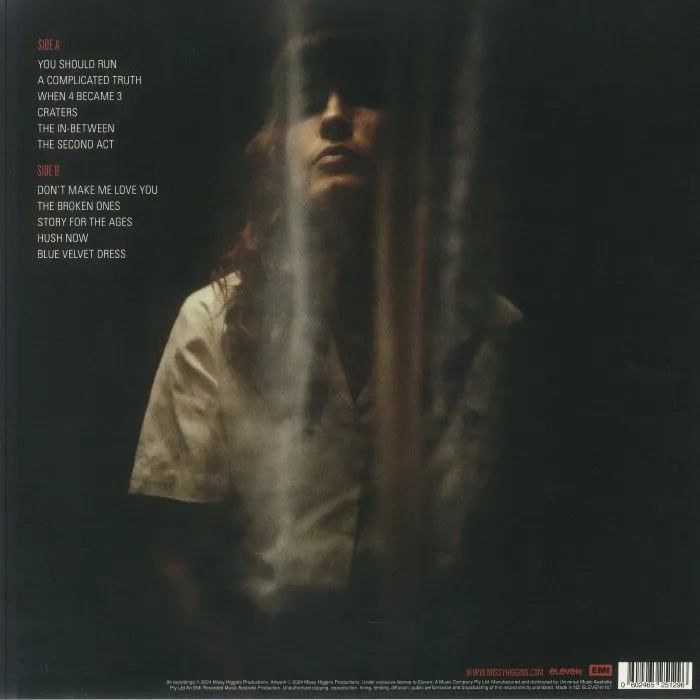 Back cover — Missy HIGGINS — The Second Act
