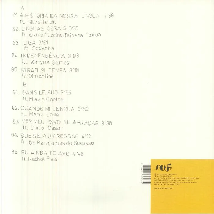 Back cover — Lucas SANTTANA — Brasiliano