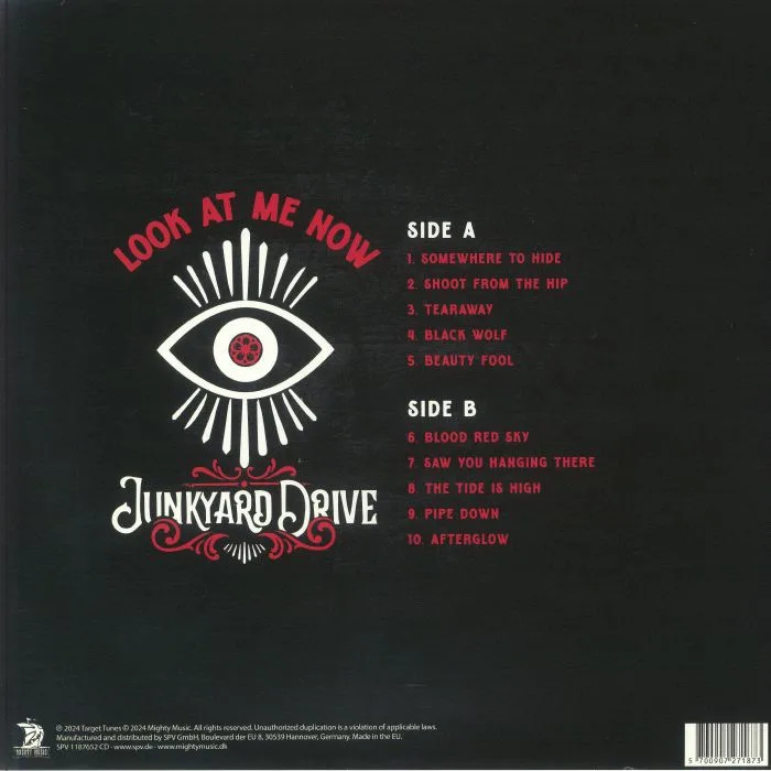 Обратная сторона обложки — JUNKYARD DRIVE — Look At Me Now