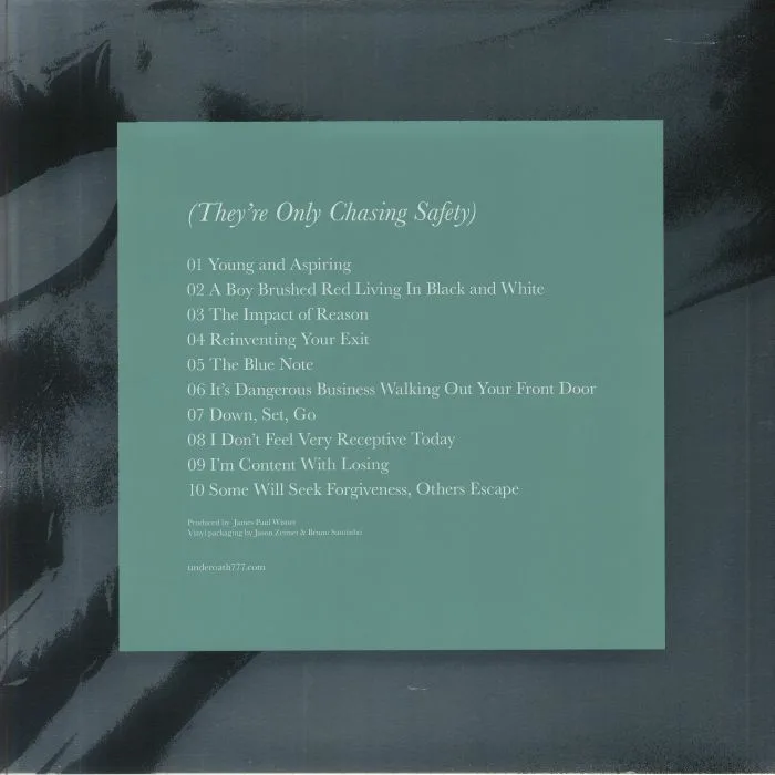 Back cover — UNDEROATH — They're Only Chasing Safety (20th Anniversary Edition)