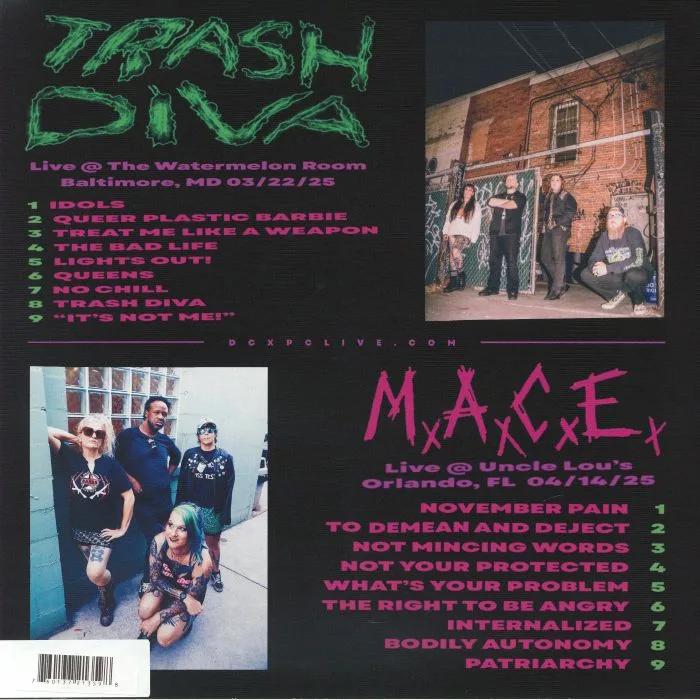 Обратная сторона обложки — MACE / TRASH DIVA — DCxPC Live Vol 44