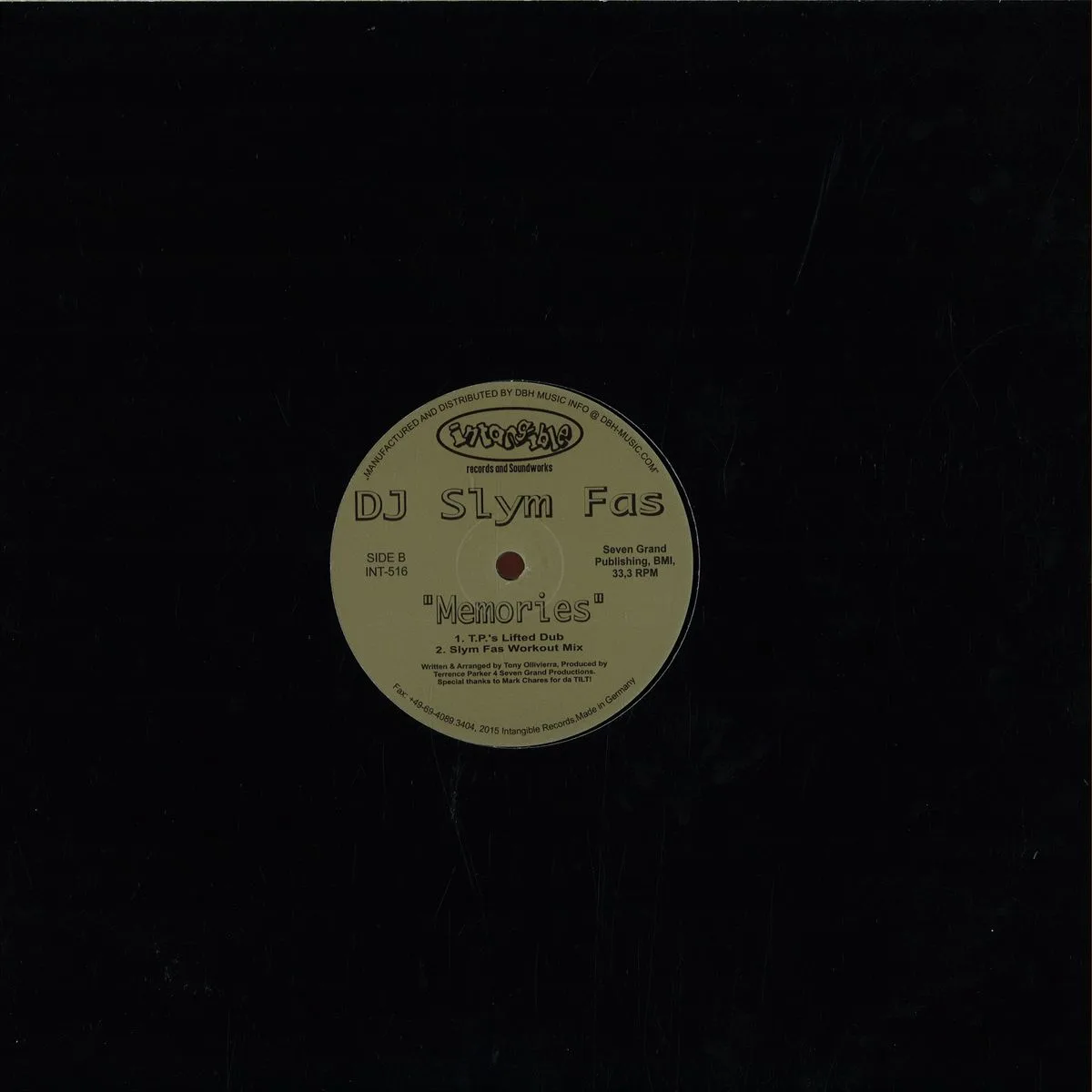 Обратная сторона обложки — Dj Slym Fas — Hula Hoop Dance/ Memories