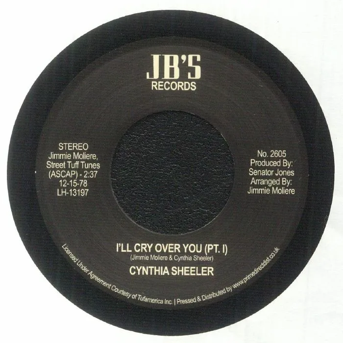 Cynthia SHEELER — I'll Cry Over You (Record Store Day RSD 2023)