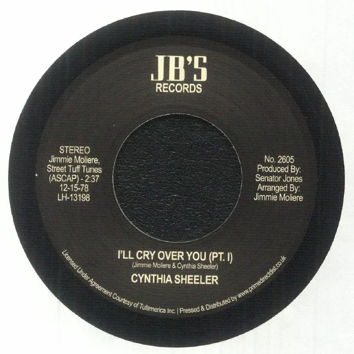 Обратная сторона обложки — Cynthia SHEELER — I'll Cry Over You (Record Store Day RSD 2023)