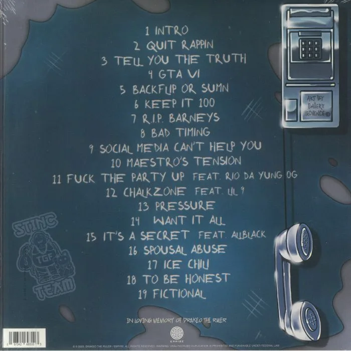 Back cover — DRAKEO THE RULER — Thank You For Using GTL (5th Anniversary Edition)