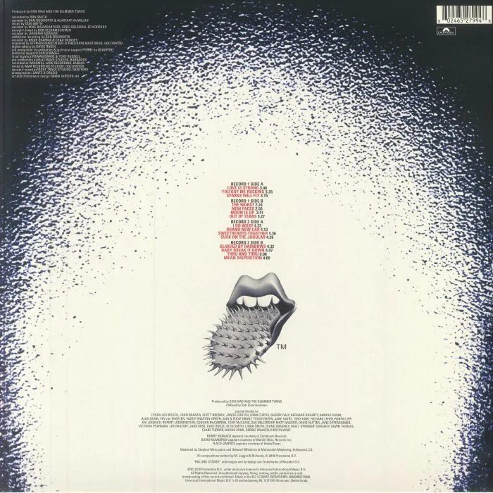 Обратная сторона обложки — The ROLLING STONES — Voodoo Lounge (30th Anniversary Edition)