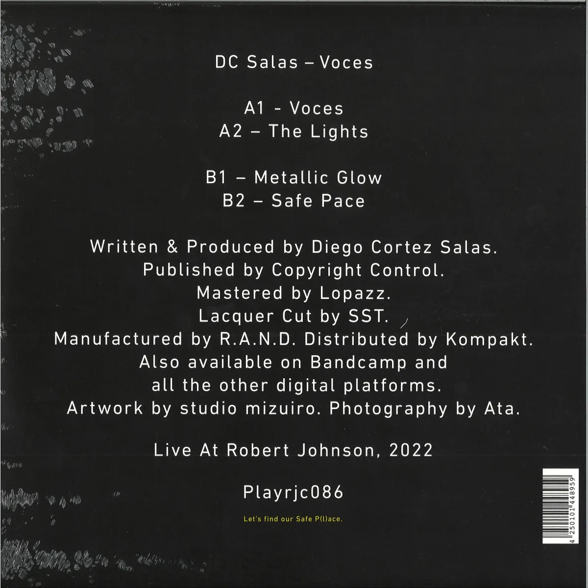 Back cover — Dc Salas — Voces