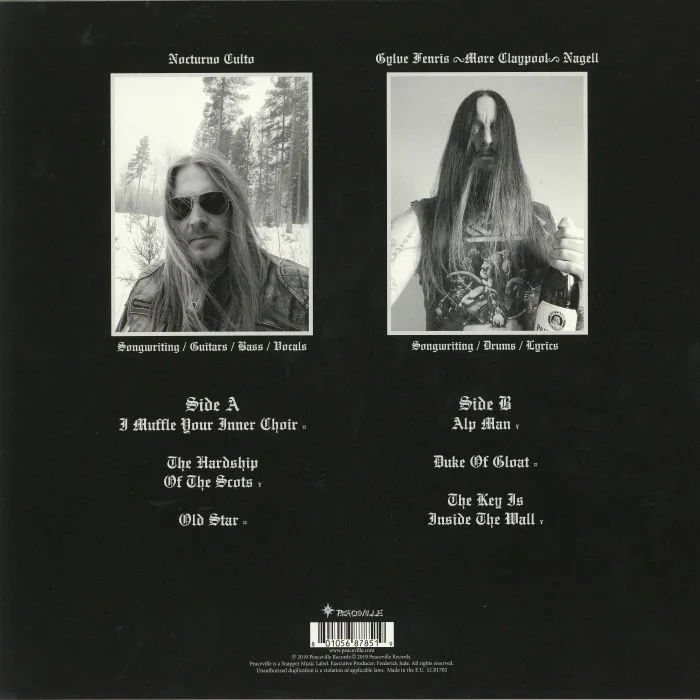 Обратная сторона обложки — DARKTHRONE — Old Star