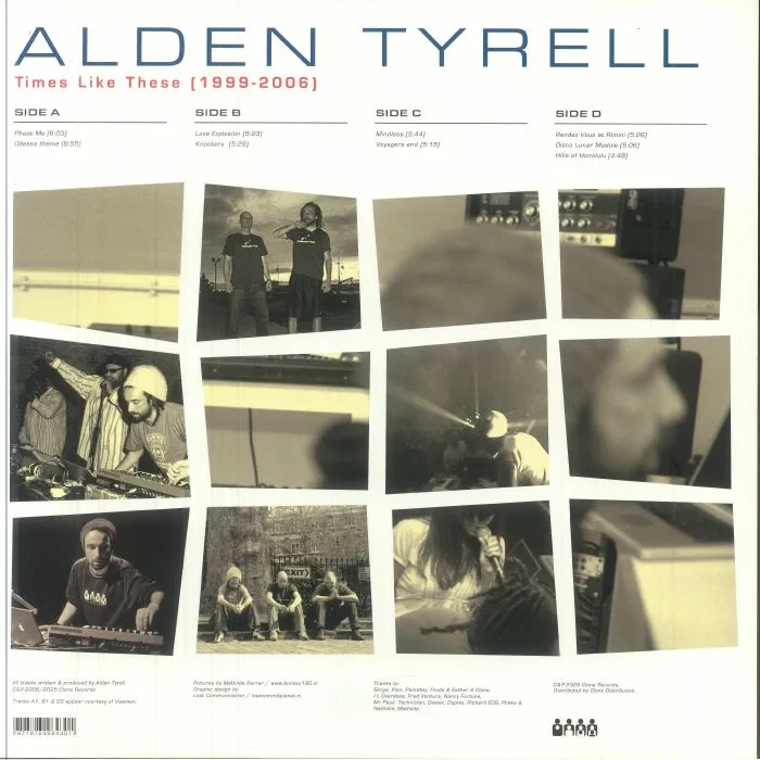 Back cover — Alden Tyrell — Times Like These (1999 - 2006) LP 2x12"
