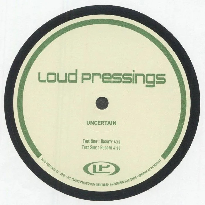 Лицевая сторона обложки — UNCERTAIN — Loud Pressings 07