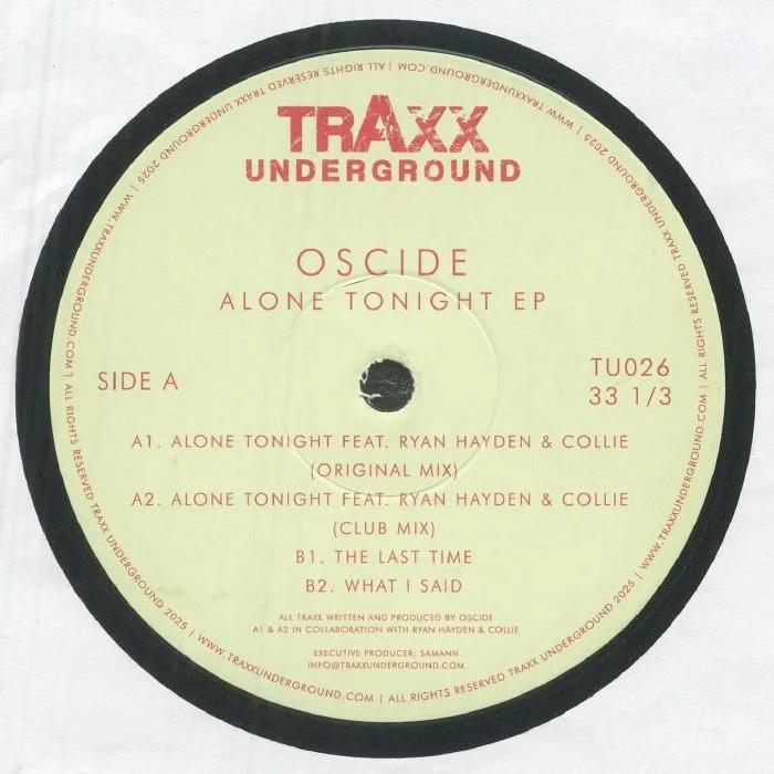 Front cover — OSCIDE — Alone Tonight EP