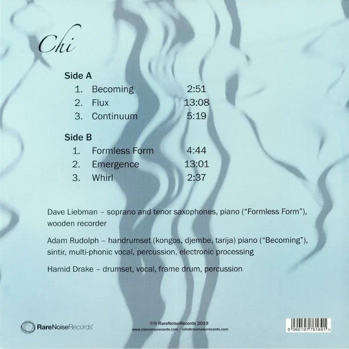 Обратная сторона обложки — Dave LIEBMAN / ADAM RUDOLPH / HAMID DRAKE — Chi