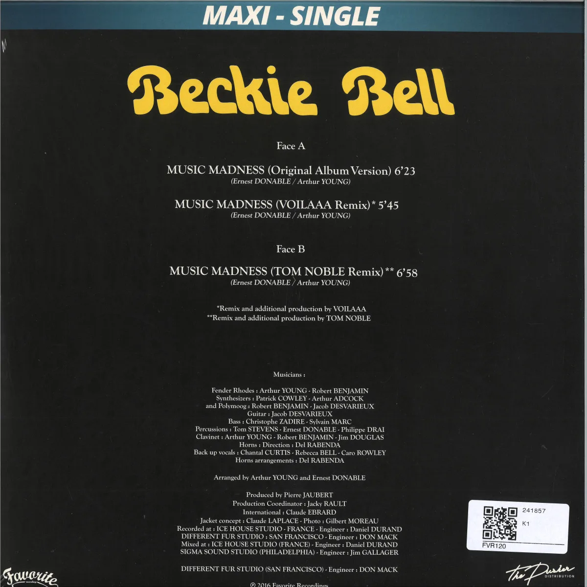 Обратная сторона обложки — Beckie Bell — Music Madness