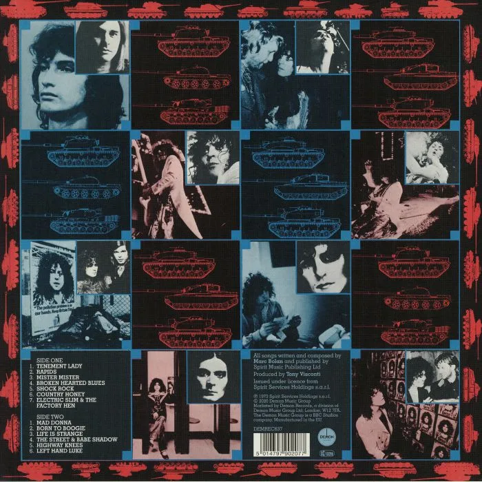 Обратная сторона обложки — T REX — Tanx (reissue)