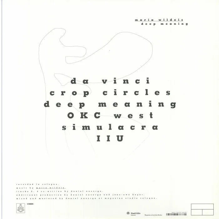 Back cover — Maria WILDEIS — Deep Meaning