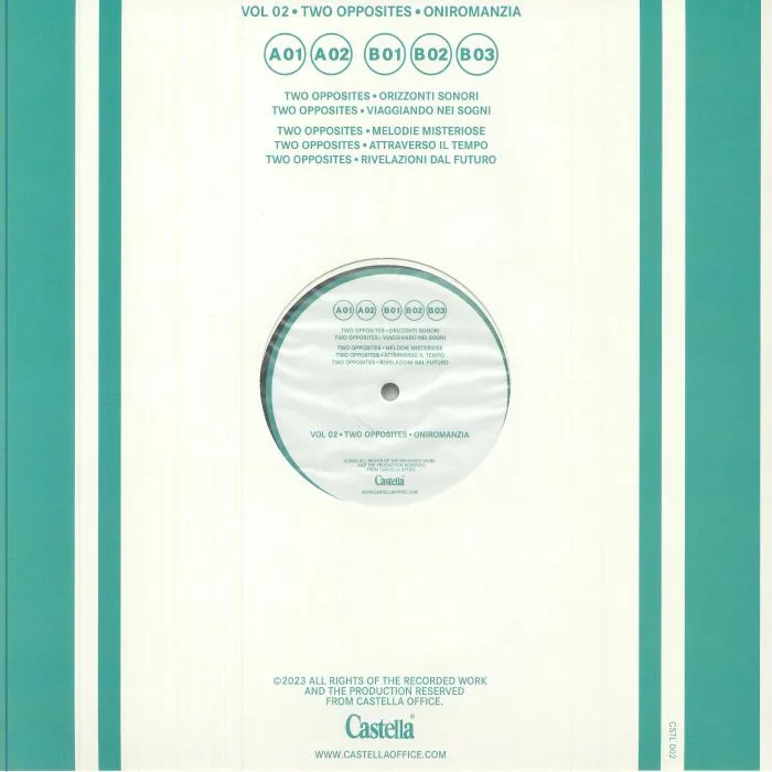 Back cover — TWO OPPOSITES — Vol 2
