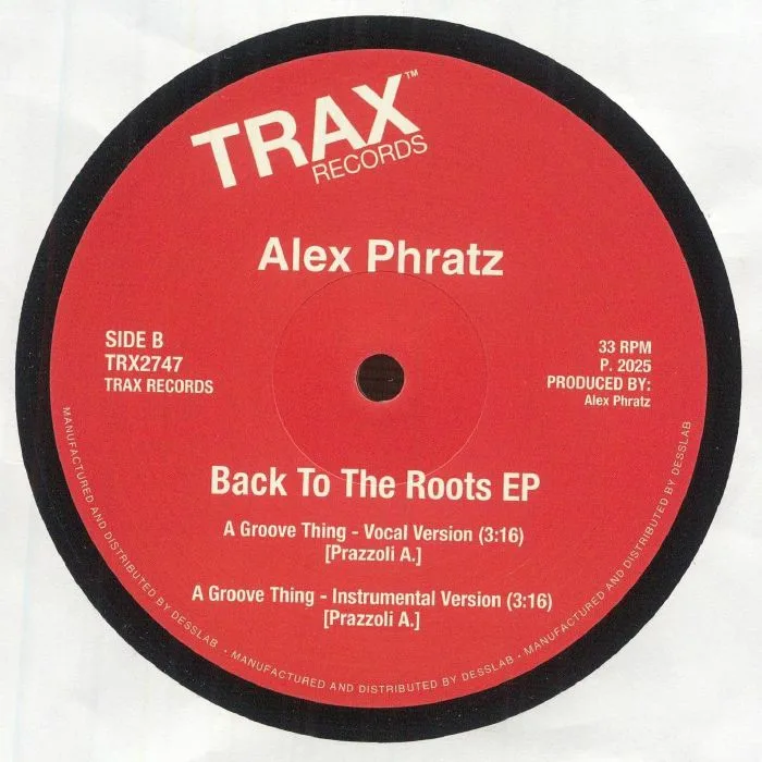 Обратная сторона обложки — Alex PHRATZ — Back To The Roots EP