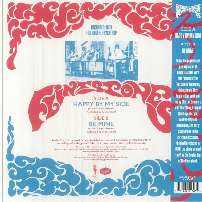 Back cover — The FLINTSTONES — Happy By My Side (Record Store Day RSD 2026)