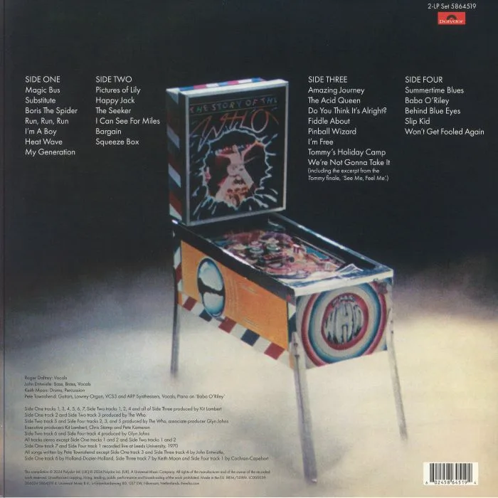 Back cover — The WHO — Story Of The Who (Record Store Day RSD 2024)