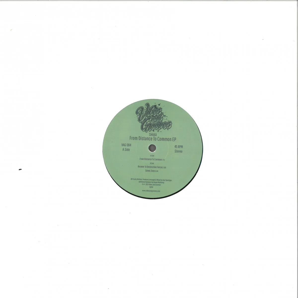Back cover — Shaka — From Distance To Common EP