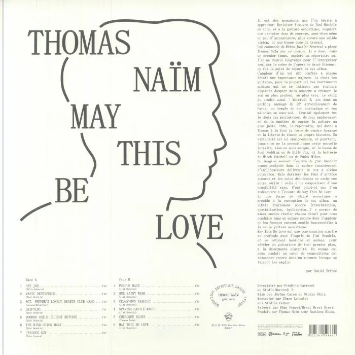 Обратная сторона обложки — Thomas NAIM — May This Be Love