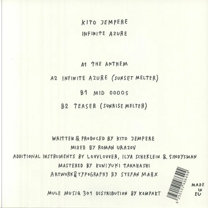 Обратная сторона обложки — Kito JEMPERE — Infinite Azure