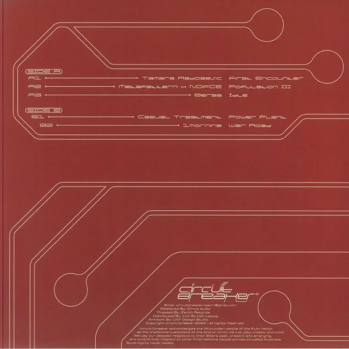Back cover — TAMARA RADOSEVIC / METAPATTERN / NO FCE / BERGA / CASUAL TREATMENT / 1MORNING — CBRK003