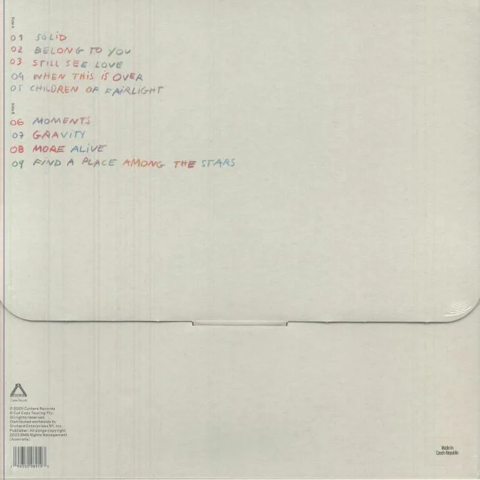 Обратная сторона обложки — CUT COPY — Moments (Deluxe Edition)