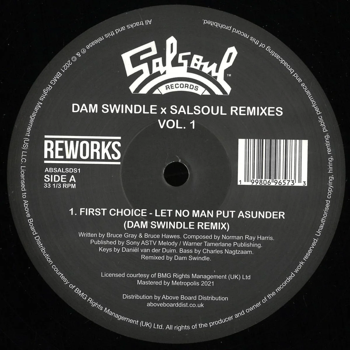 Kebekelektrik / First Choice — Dam Swindle x Salsoul Remixes Vol. 1