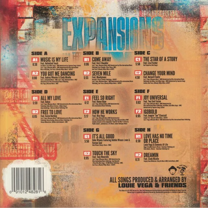 Обратная сторона обложки — LOUIE VEGA — Expansions In The NYC