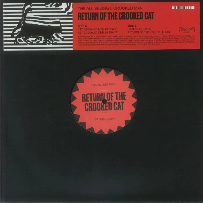 Front cover — CROOKED MAN / ALL SEEING I — Return Of The Crooked Cat (Record Store Day RSD 2026)