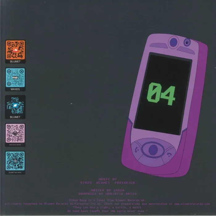 Back cover — BLUMET / PROTOKICK / SIN23 — Engine Overload