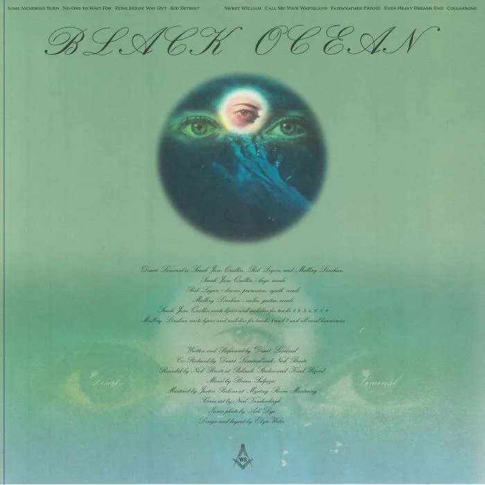 Back cover — DESERT LIMINAL — Black Ocean