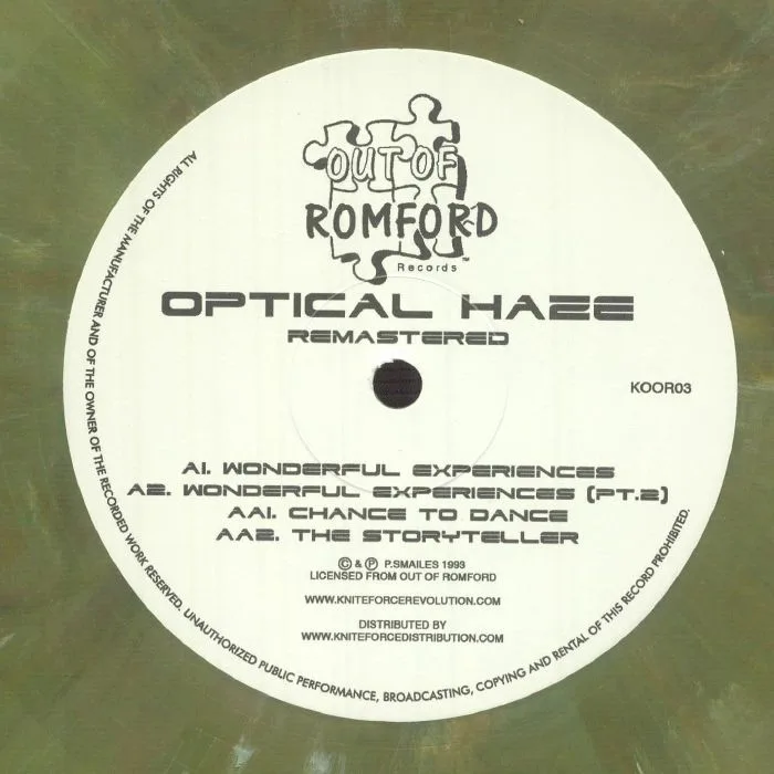 Лицевая сторона обложки — OPTICAL HAZE — Wonderful Experiences (remastered)