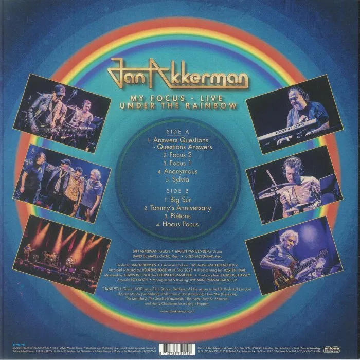 Back cover — Jan AKKERMAN — My Focus: Live Under The Rainbow