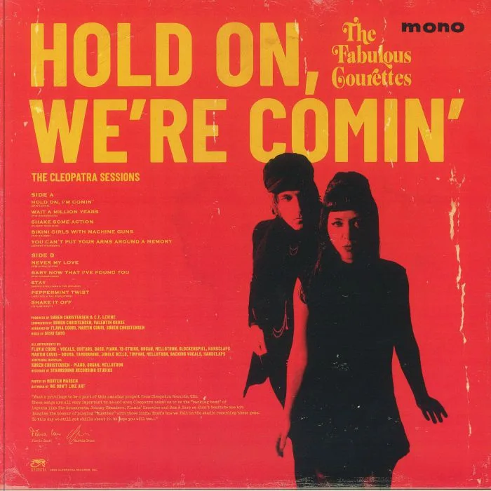 Back cover — The FABULOUS COURETTES — Hold On We're Comin' (mono)