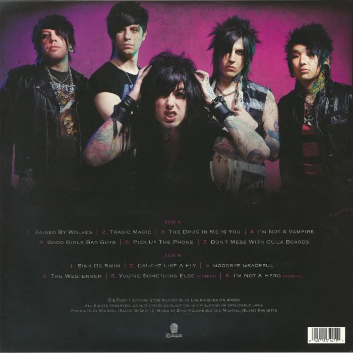Back cover — FALLING IN REVERSE — The Drug In Me Is You (reissue)