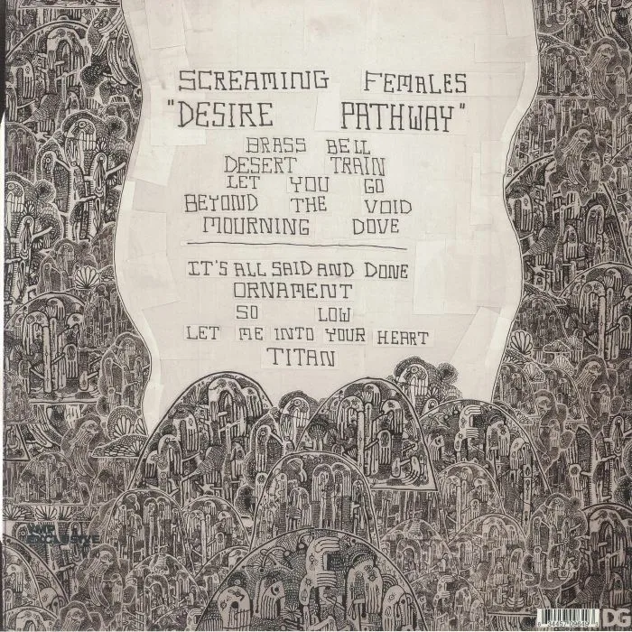 Обратная сторона обложки — SCREAMING FEMALES — Desire Pathway (reissue)