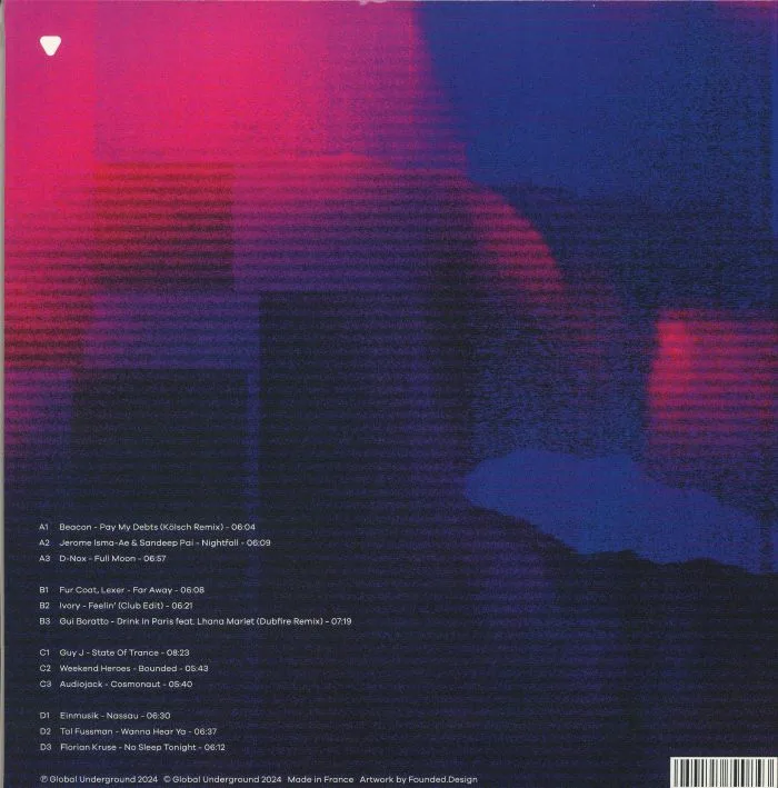 Обратная сторона обложки — Various — Global Underground: Select #9 LP 2x12"